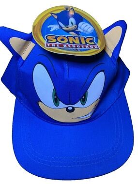 Adult Blue sonic the hedgehog adjustable Character Cap